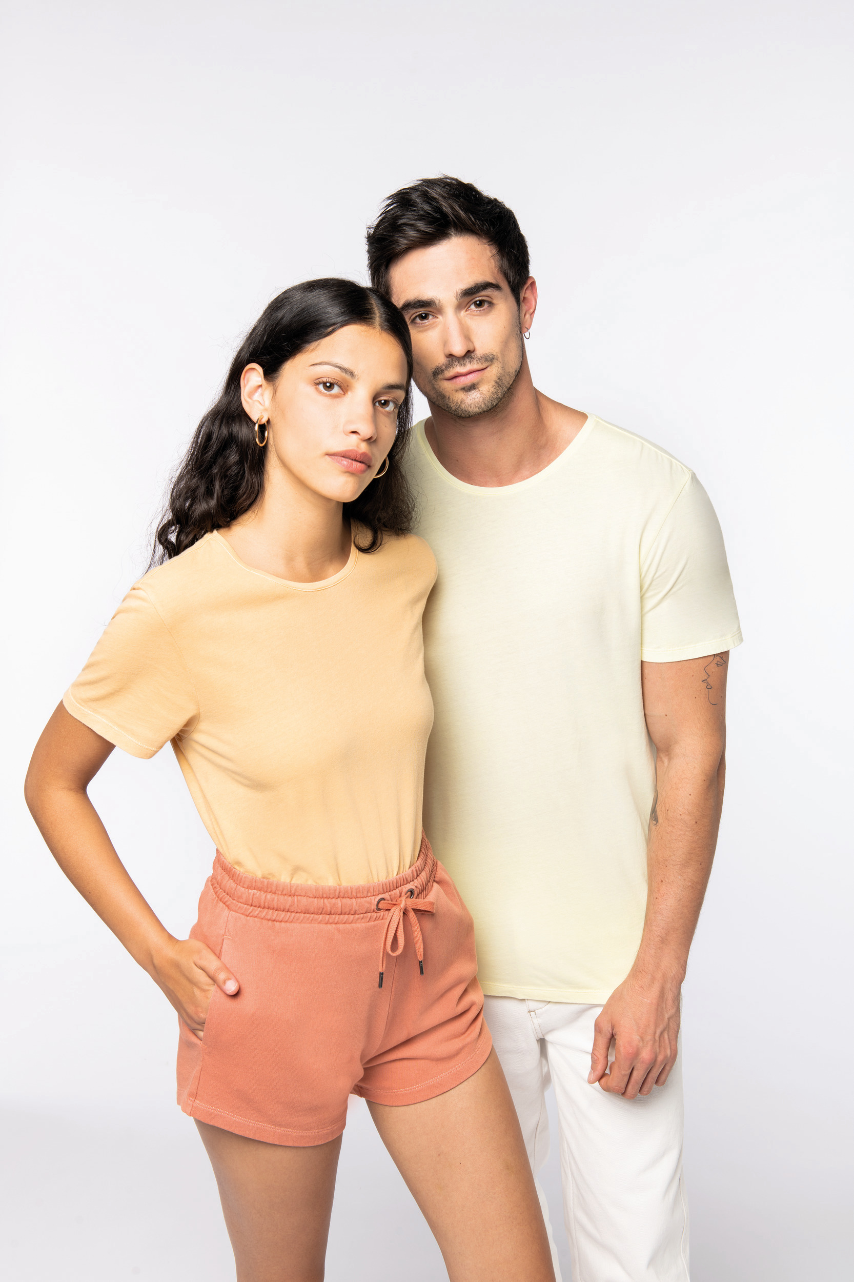 NS337 - Ausgewaschenes Unisex-T-Shirt mit kurzen Ärmeln - Made in Portugal