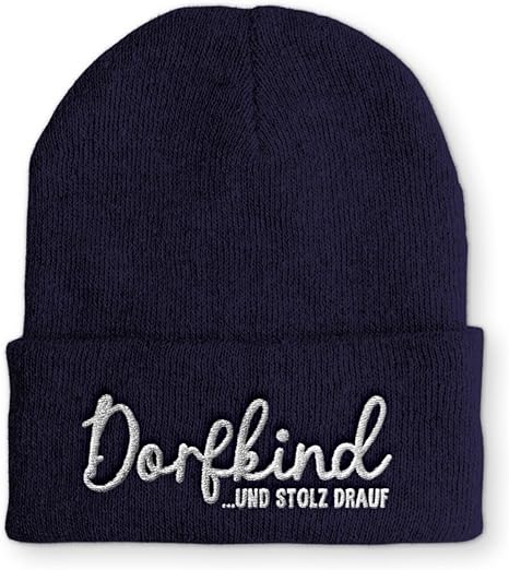 Dorfkind und stolz drauf Statement Wintermütze lustige Mütze für Damen und Herren Kopie