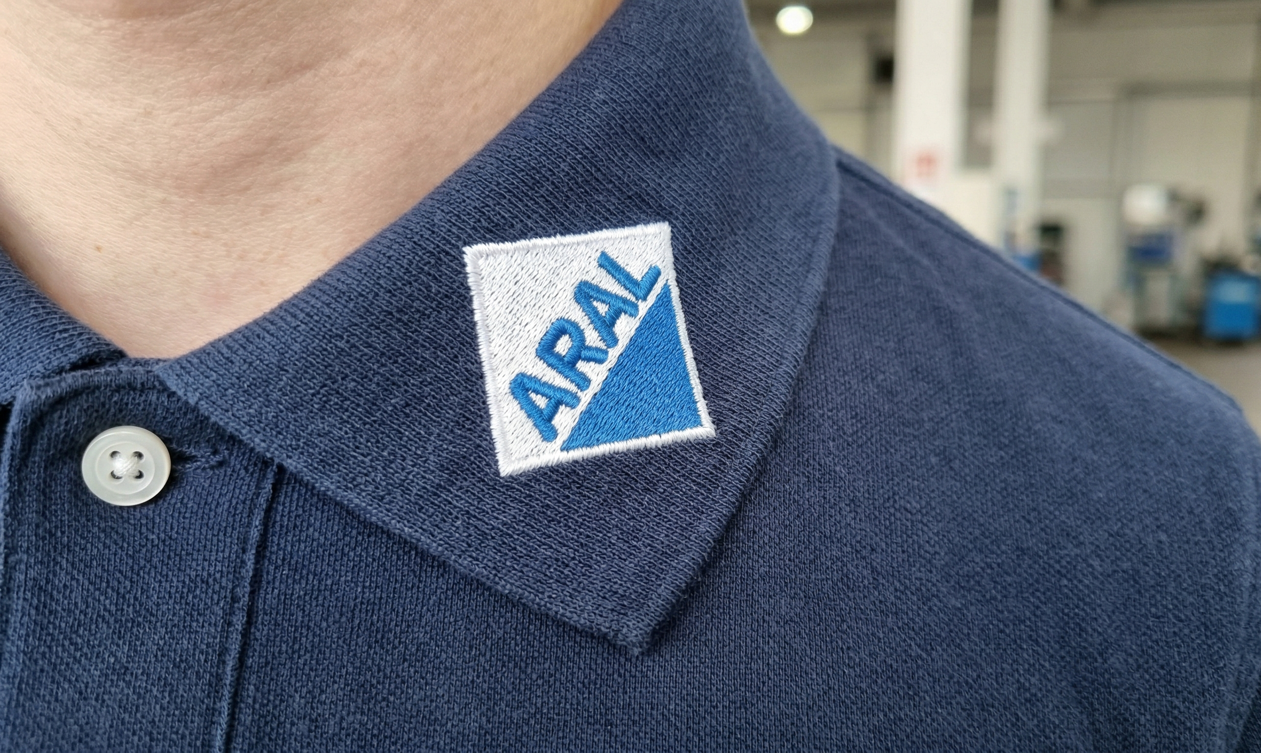 OLYMP Poloshirt mit besticktem Kragen – Polokragen Stickerei bei Printerado Fürth