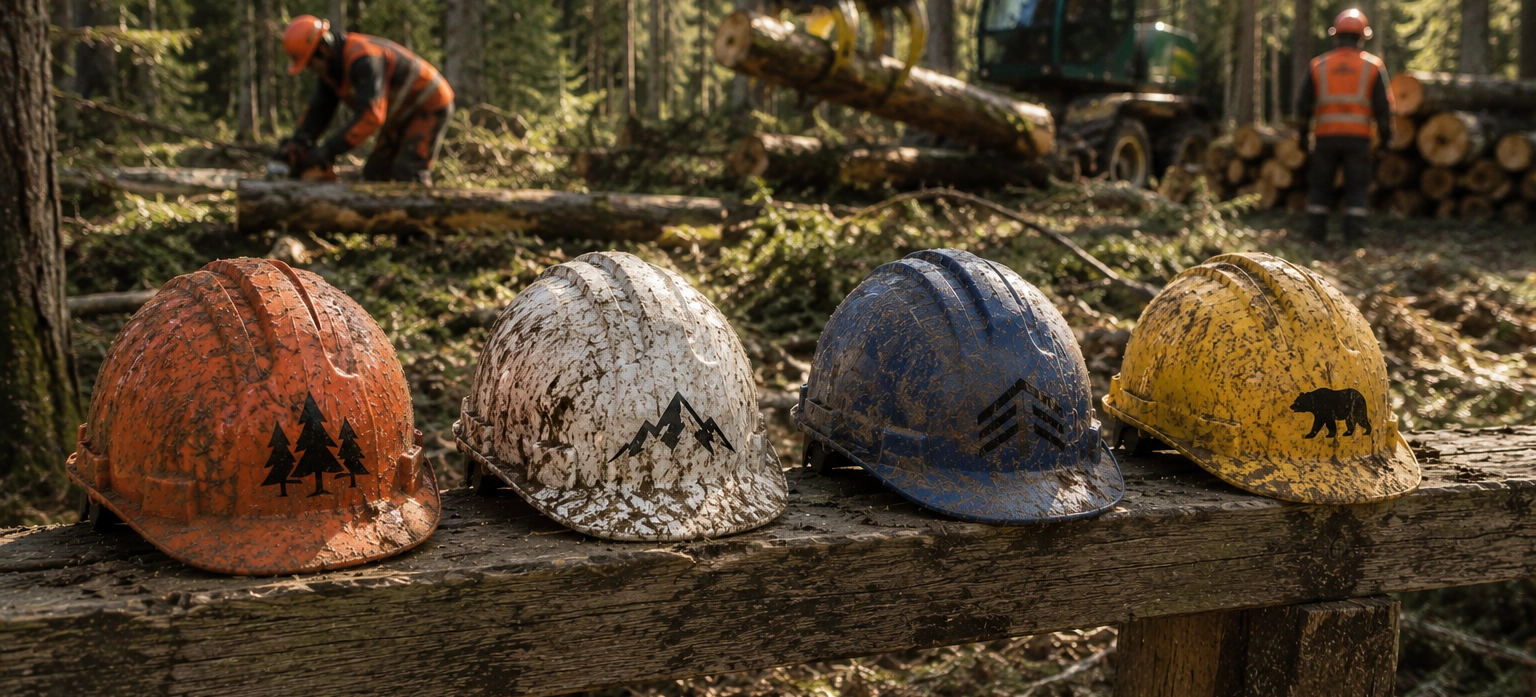Individuell bedruckte Bauhelme und Sicherheitshelme von Printerado Fürth