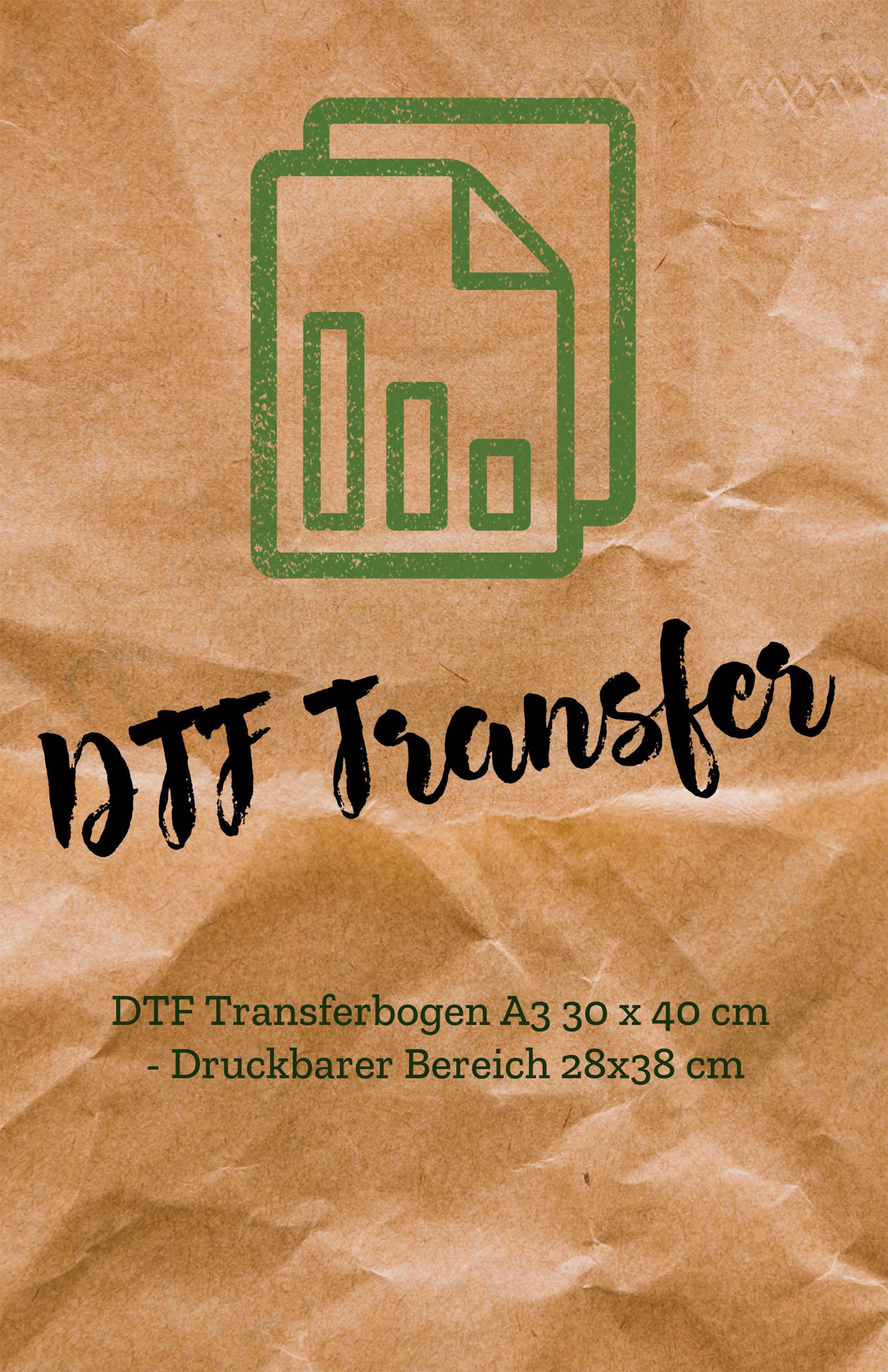 DTF (Direct to Foil) Transfer Format A3 | Druckbereich 28 x 38 cm 