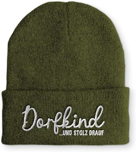 Dorfkind und stolz drauf Statement Wintermütze lustige Mütze für Damen und Herren Kopie