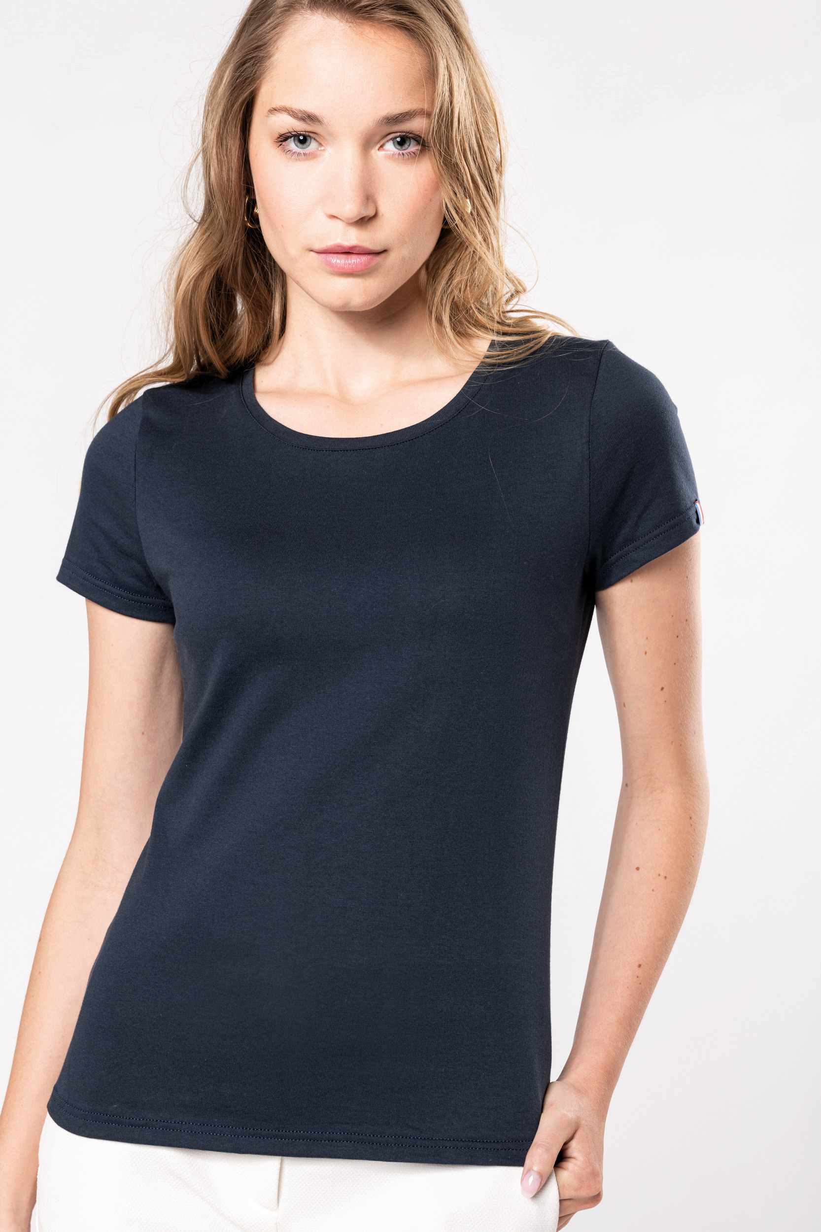 K3041 - Damen Bio-T-Shirt "Origine France Garantie" navy