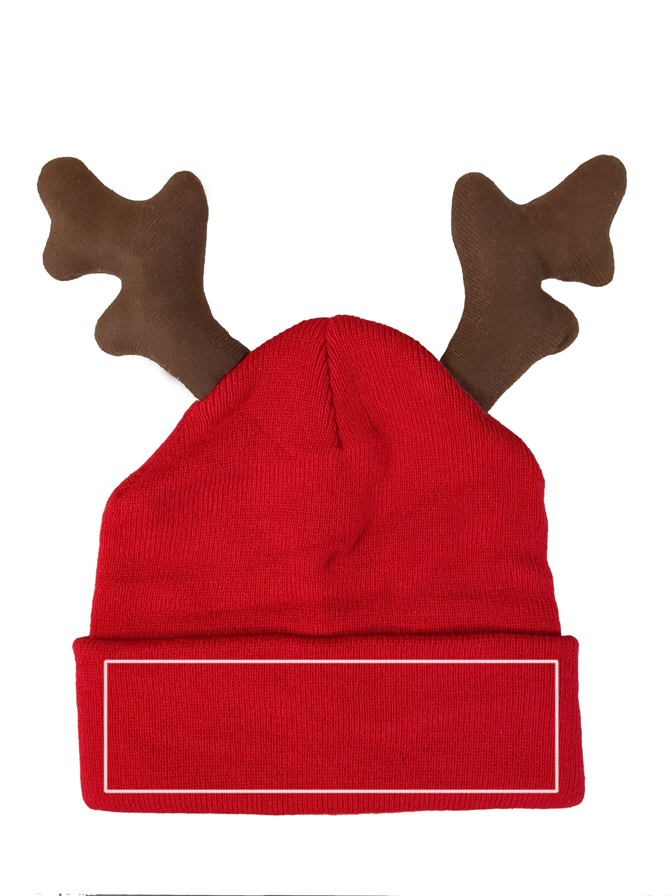 Elchmütze / Rentiermütze lustige Wintermütze und Beanie mit Geweih