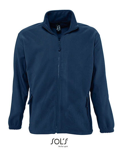 Fleecejacke SOL’S North in Navy – Fleecejacken-Aktion mit Stickerei bei Printerado in Fürth bei Nürnberg